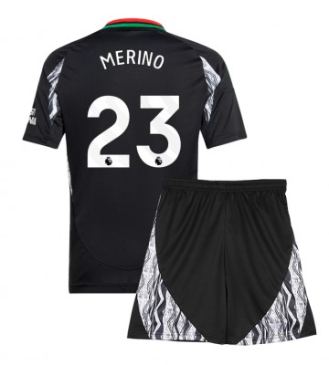 Arsenal Mikel Merino #23 Borta Kläder Barn 2024-25 Kortärmad (+ Korta byxor)